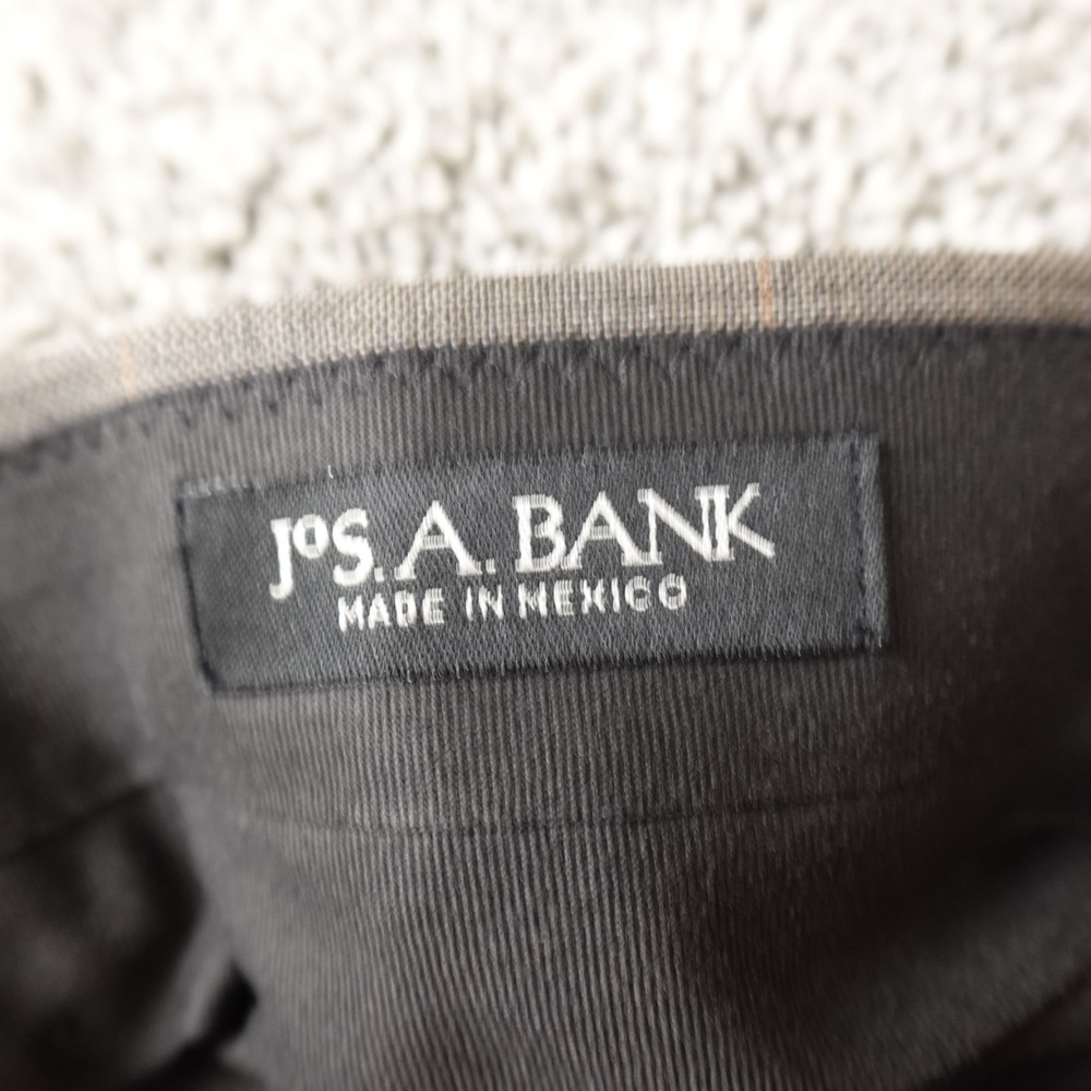 NEW Jos A Bank Pants Mens‎ 37R Gray Wool Trousers Dress Slacks Pleated Career - Picture 11 of 13